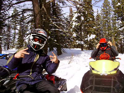 snowmobiling